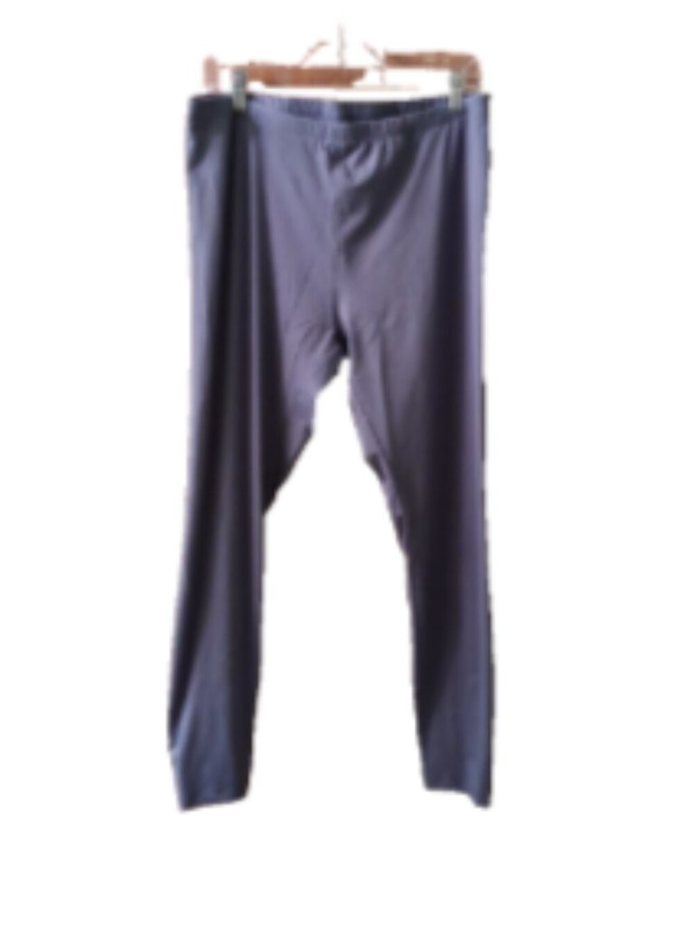 Women's Plus Size 2X Blue Full Length Stretch Elastic Waist Yoga Casual Leggings